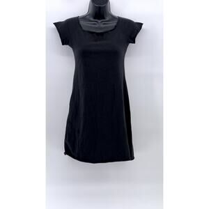 BRANDY MELVILLE Women's Black Scoop-Neck Short Sleeve Bodycon Mini Dress SZ OS